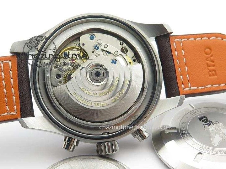 MIROTIME 1220 HighQuality Pilot Chrono 377714 “Le Petit Prince” ZF Best Edition Blue Dial On Brown Leather Strap A 7309